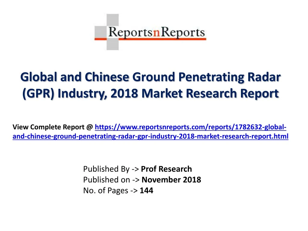 global and chinese ground penetrating radar