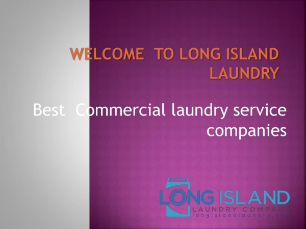 Commercial laundry service companies