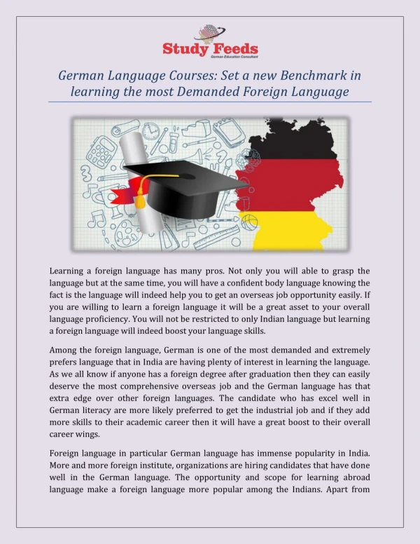 German language courses in Delhi
