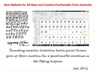 Best Website for All New and Creative Purchasable Fonts Australia