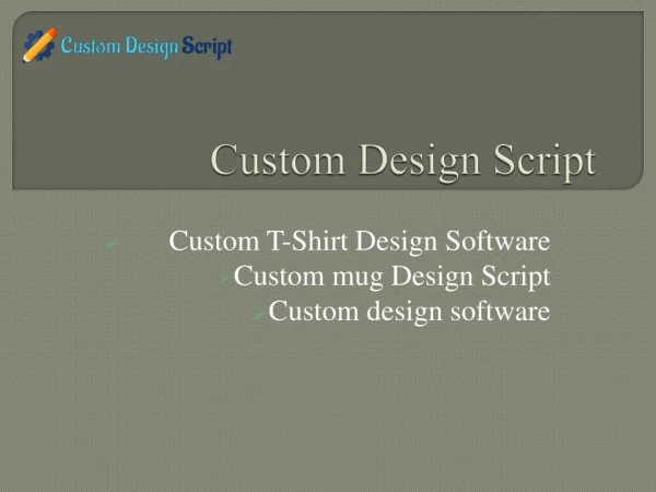 Custom T-Shirt Design Software - Custom mug Design Script