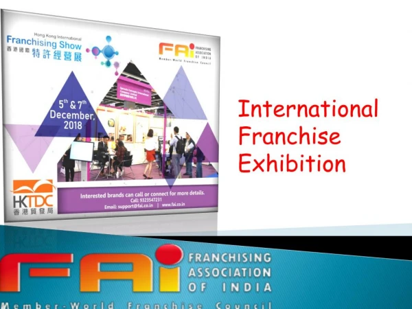 Get International Franchise From FAI