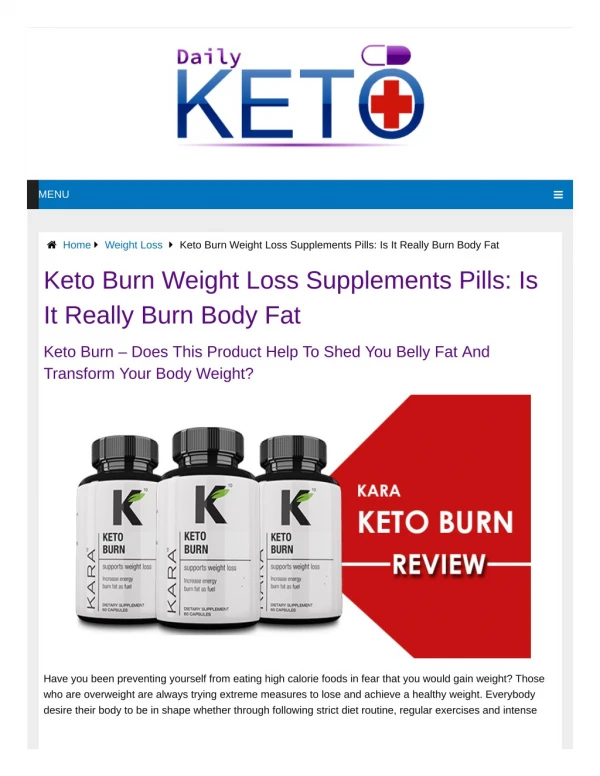 Who Recommends The Utilization Of Keto burn?
