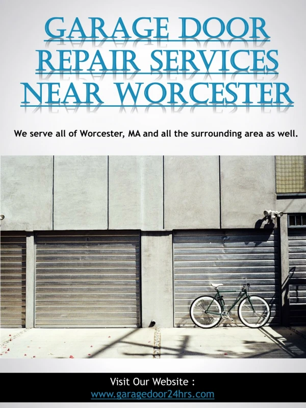 Garage Door Repair Services Near Worcester
