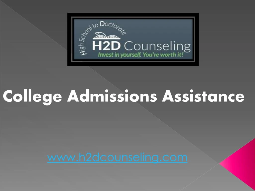 college admissions assistance