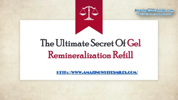 The Ultimate Secret Of Gel Remineralization Refill