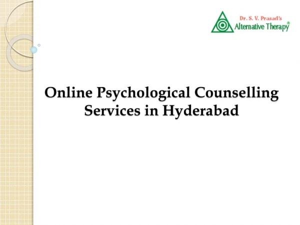 Online Psychological Counselling Services in Hyderabad