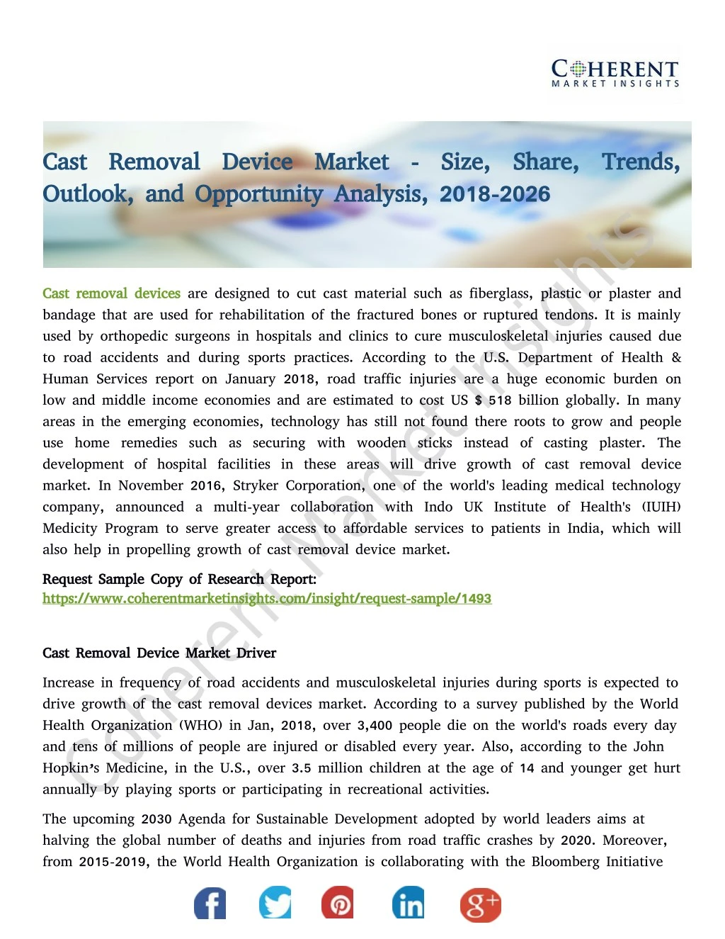 cast removal device market size share trends cast