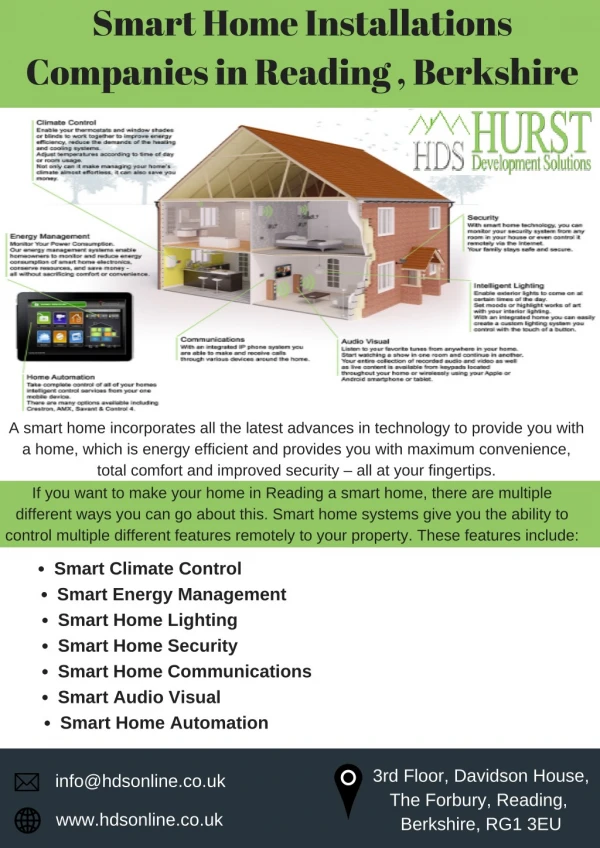 Smart Home Installations Companies in Reading , Berkshire