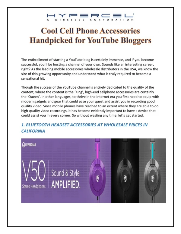 Cool Cell Phone Accessories Handpicked for YouTube Bloggers
