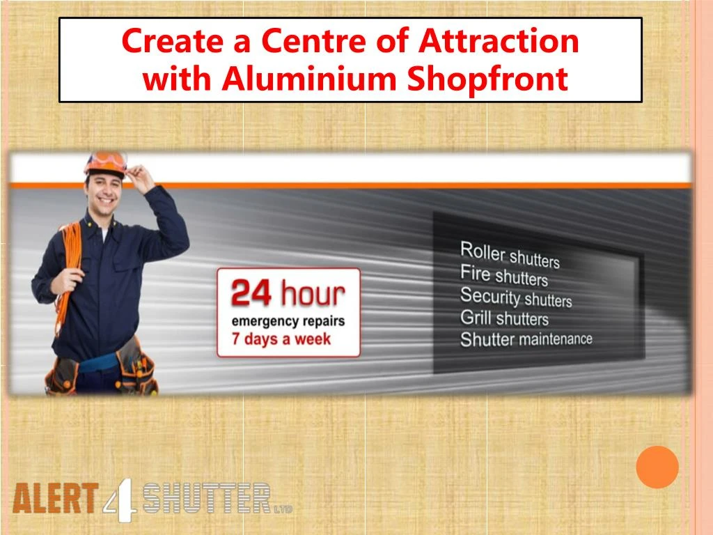 create a centre of attraction with aluminium