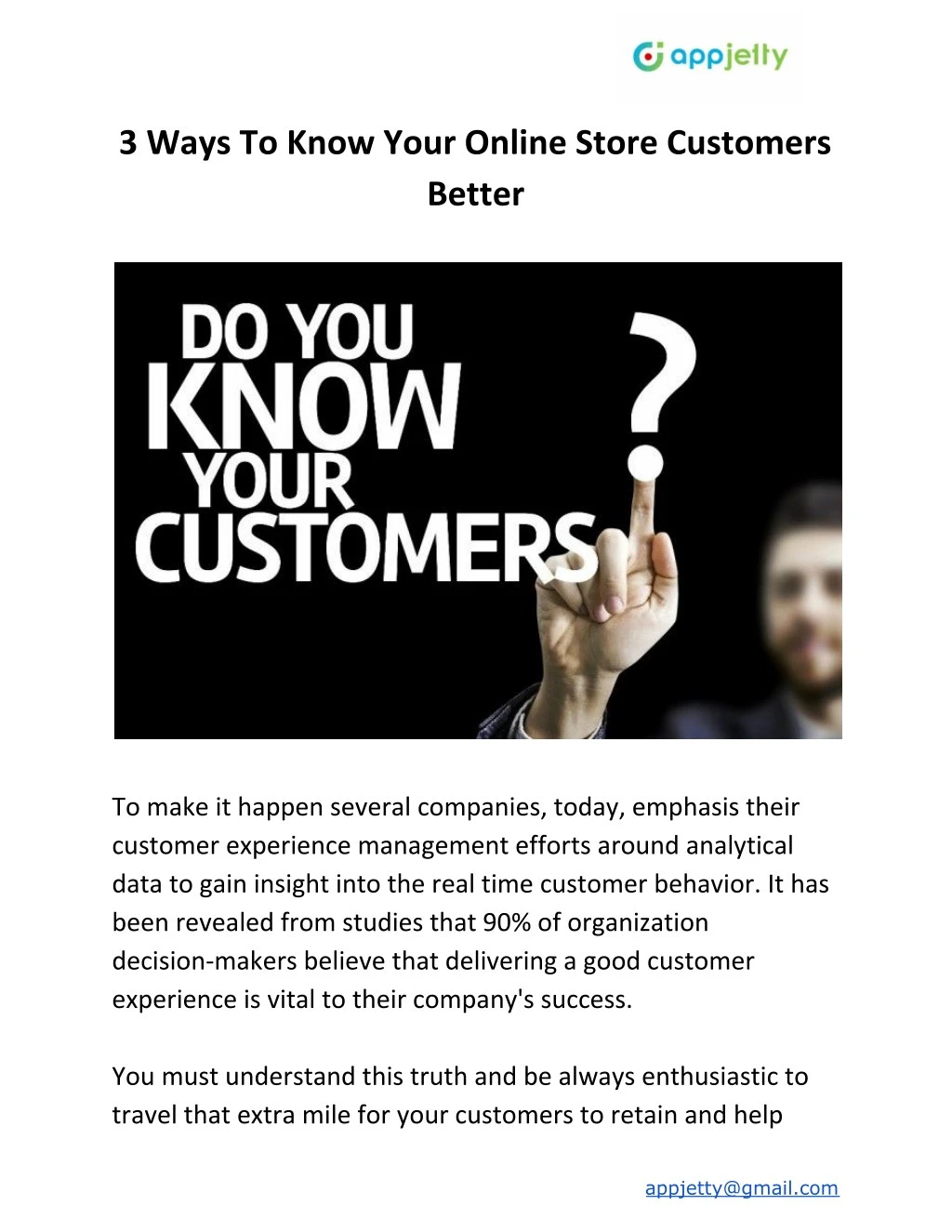 3 ways to know your online store customers better
