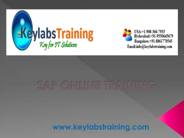 Sap online Training