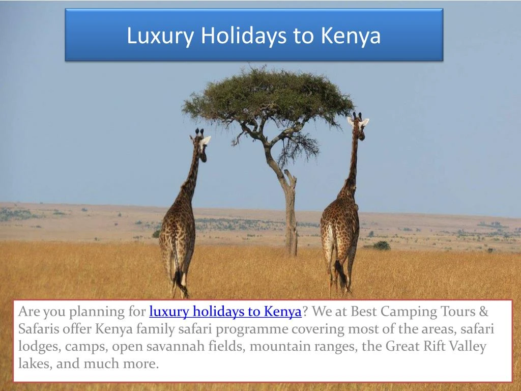 luxury holidays to kenya