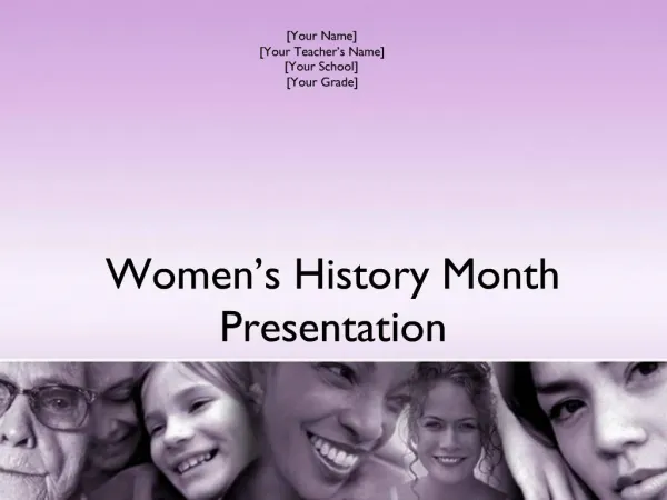 Women s History Month Presentation
