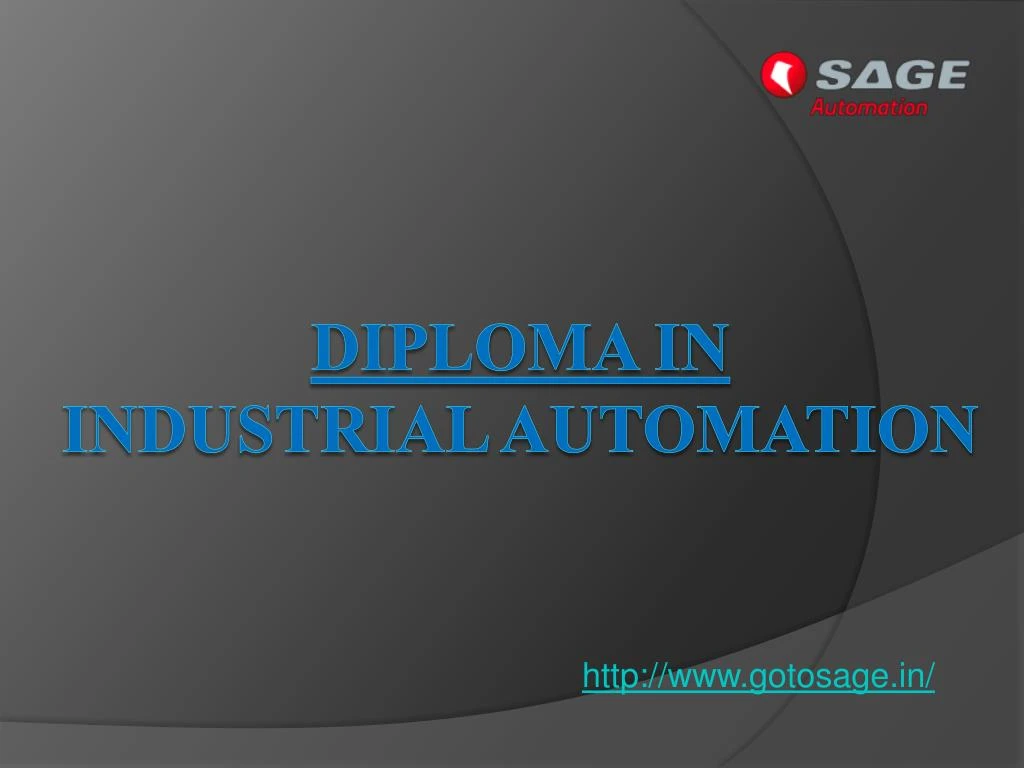 diploma in industrial automation