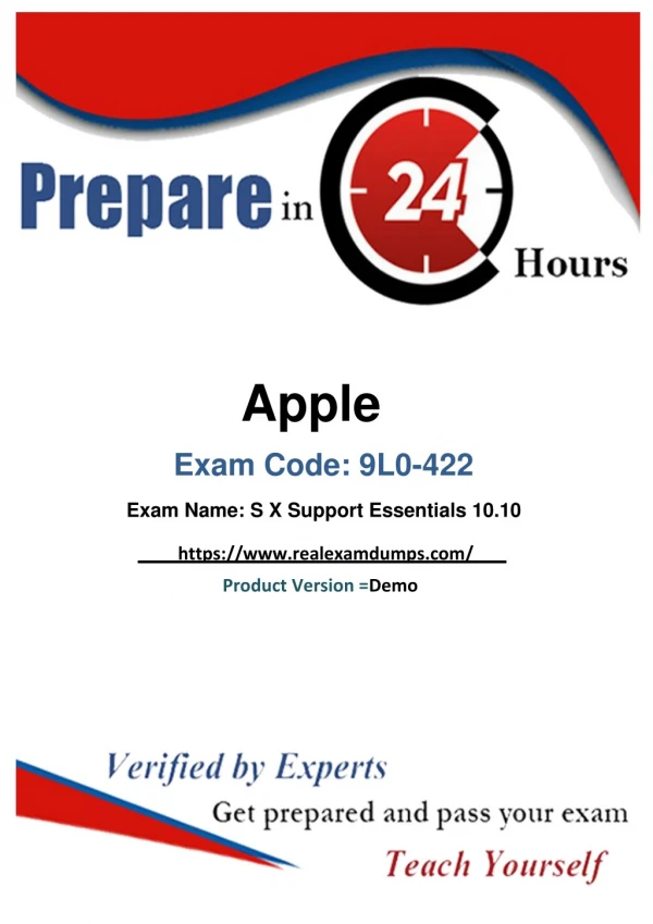 9L0-422 Apple Real Exam Questions - 100% Free PDF Files