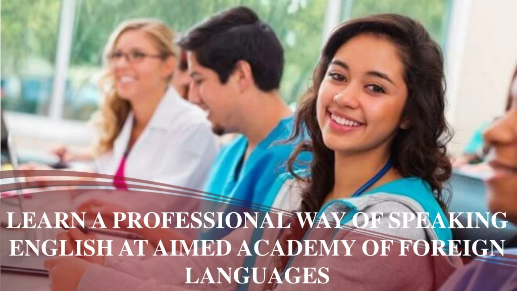 learn a professional way of speaking english