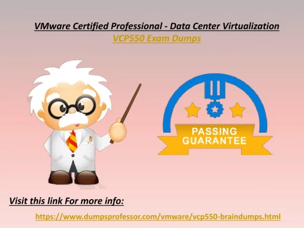 Prepare VMware VCP550 Exam In One Day - VCP550 Exam Dumps PDF DumpsProfessor
