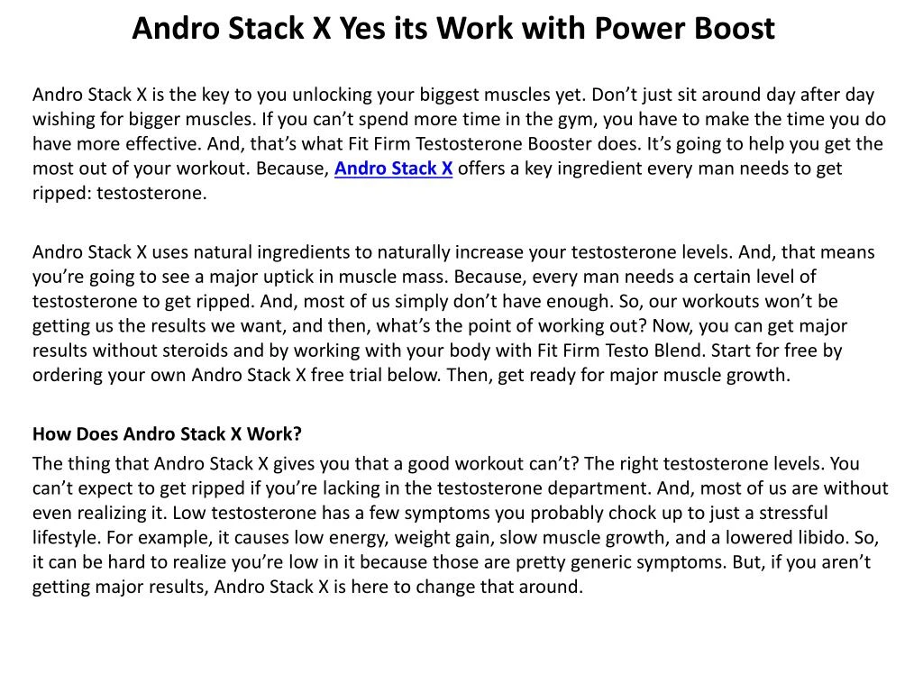 andro stack x yes its work with power boost