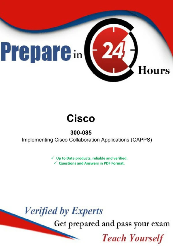 Real exam dumps CISCO 300-085 100% passing assurance| www.dumpsprofessor.com