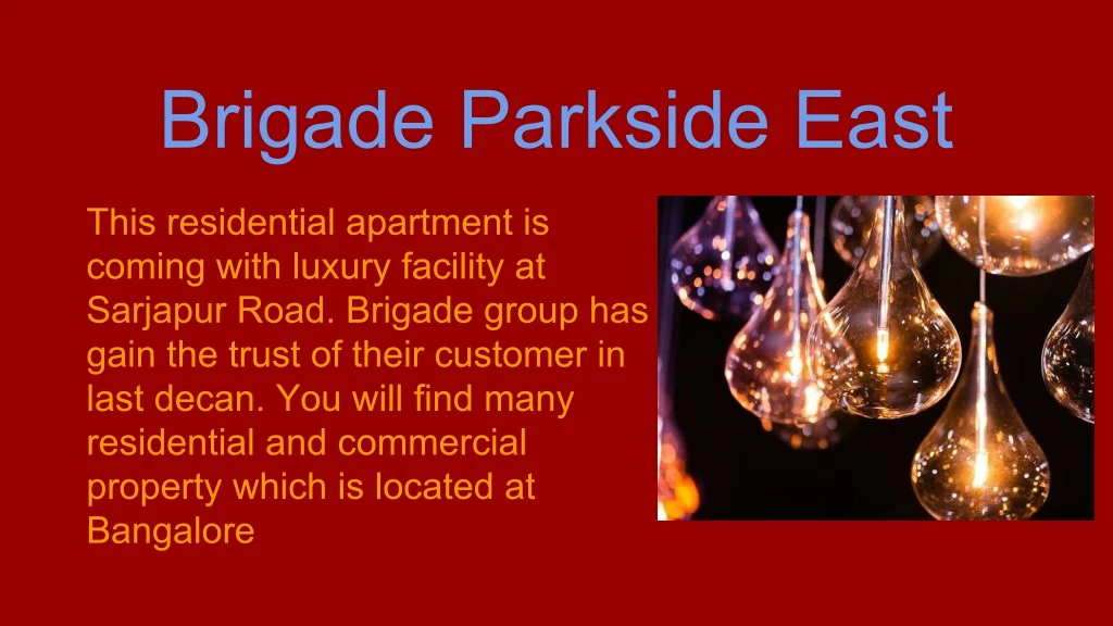 brigade parkside east