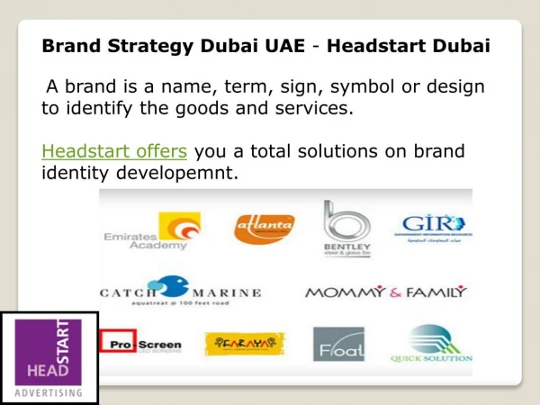 Brand Strategy Dubai UAE - Headstart Dubai
