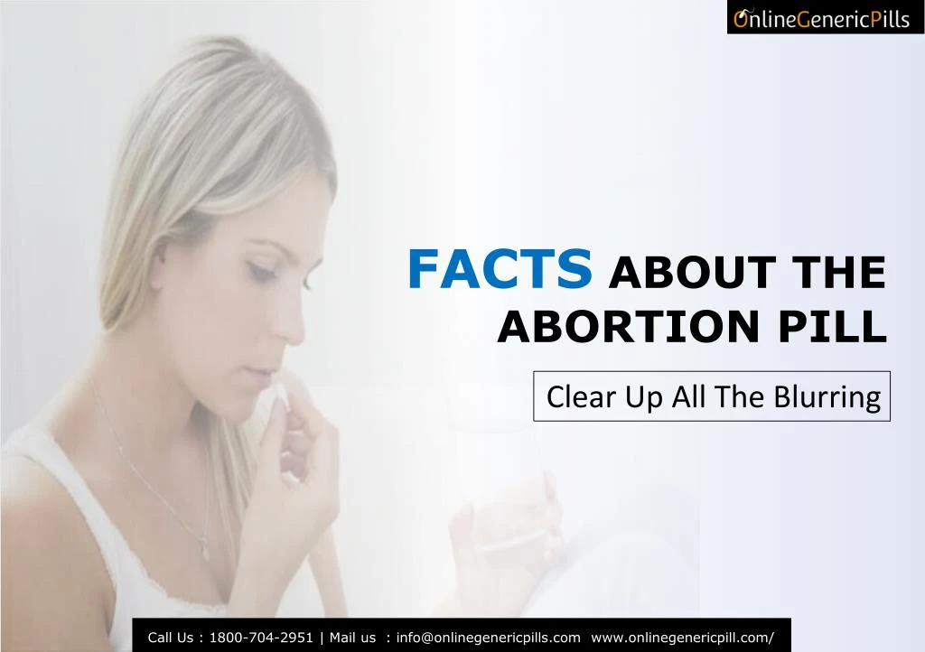 facts about the abortion pill