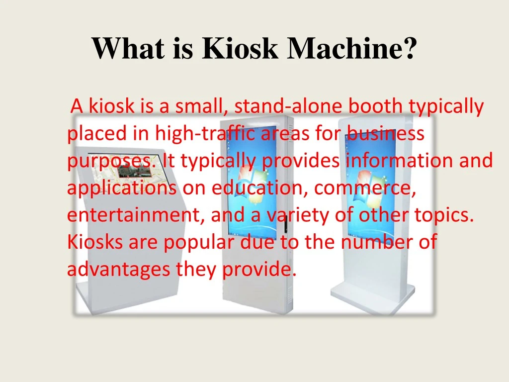 what is kiosk machine