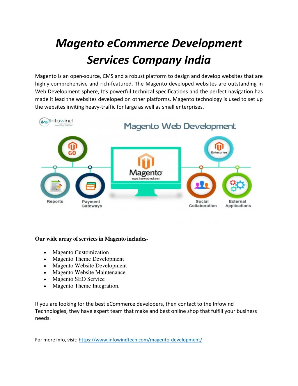 magento ecommerce development services company