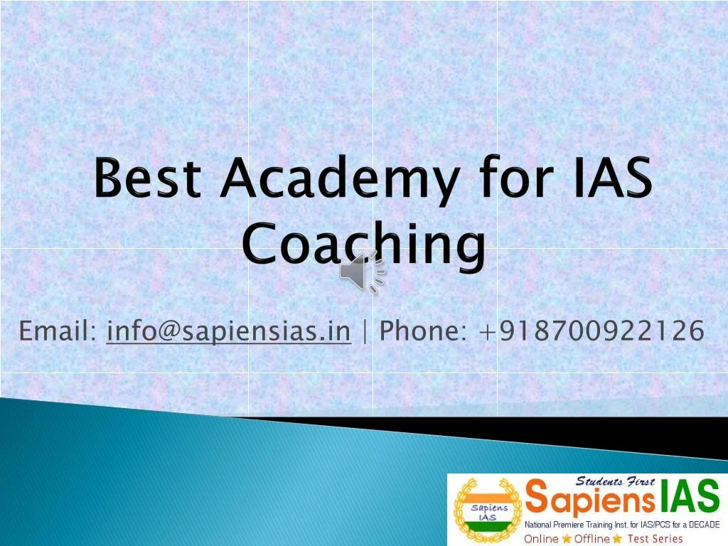 best academy for ias coaching