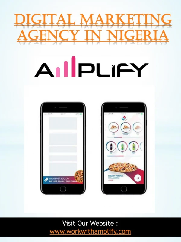 Digital Marketing Agency in Nigeria | 348091577901 | workwithamplify.com