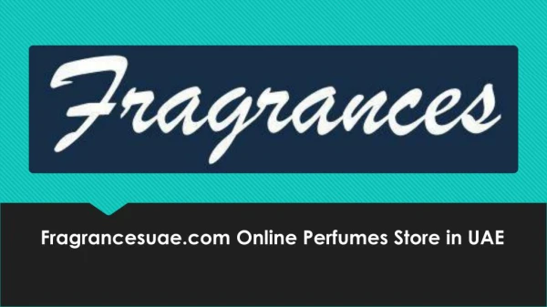 Buy Women’s Perfume | Best Perfumes for Women | Fragrances UAE