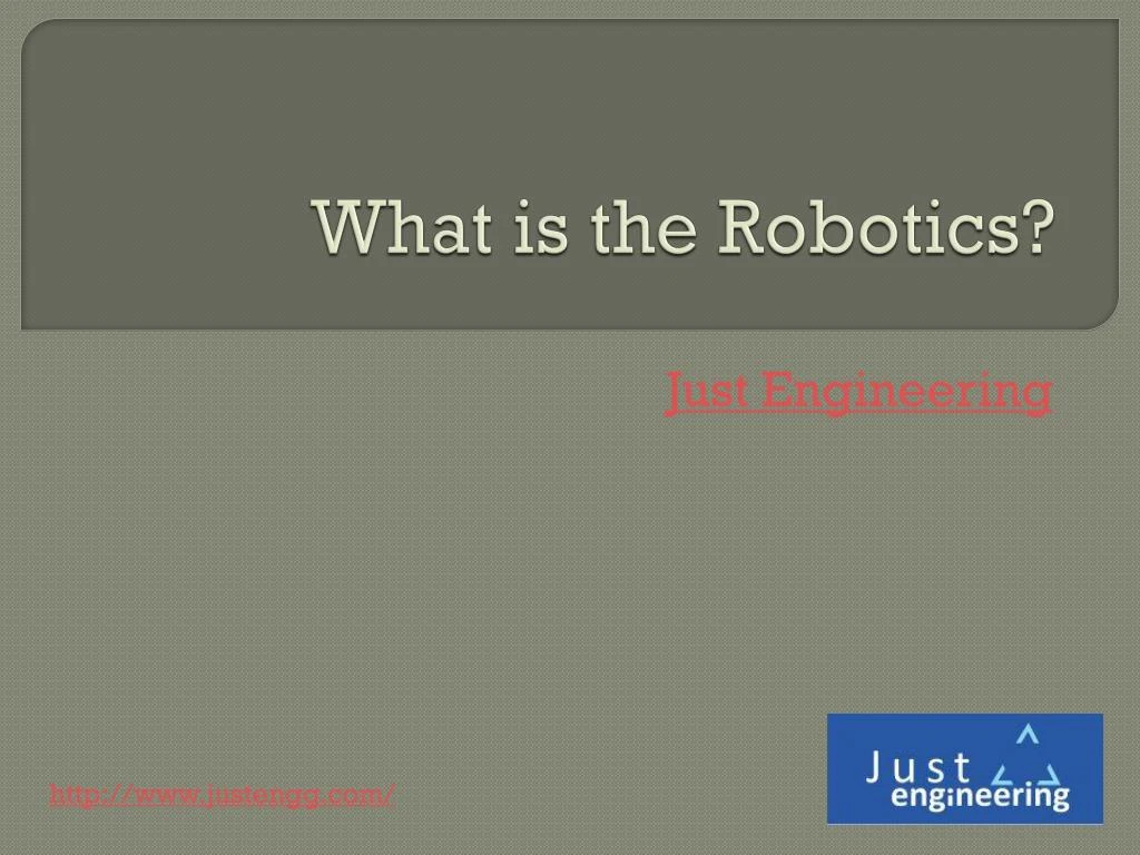 what is the robotics