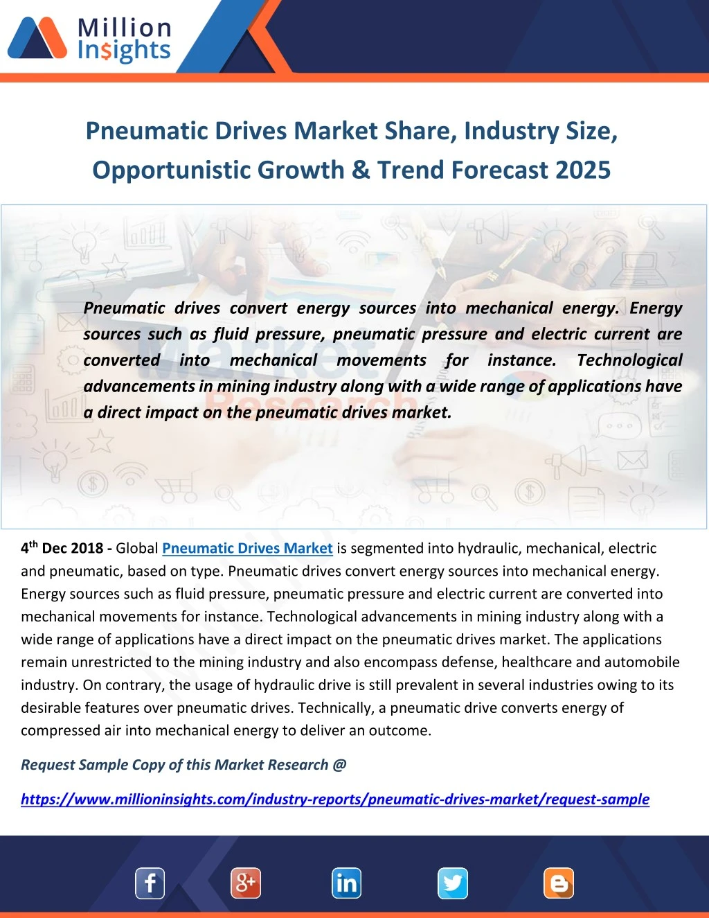 pneumatic drives market share industry size