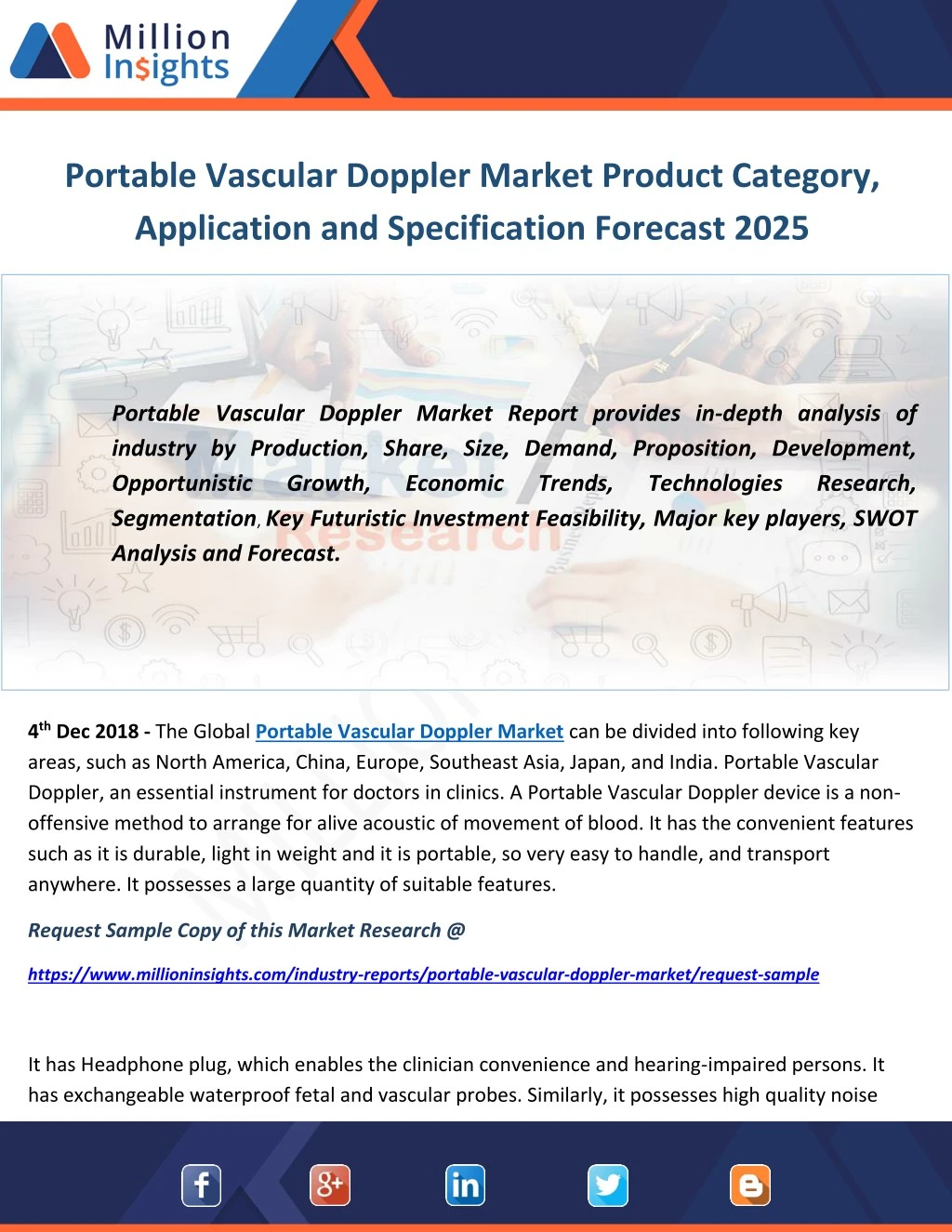portable vascular doppler market product category