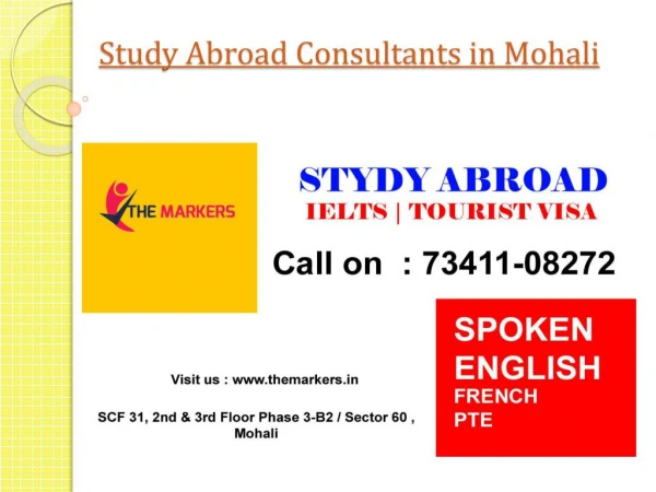 Study Abroad Consultant in Mohali