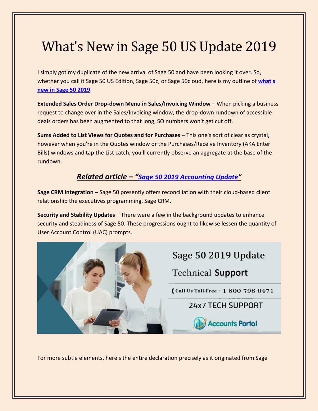 what s new in sage 50 us update 2019