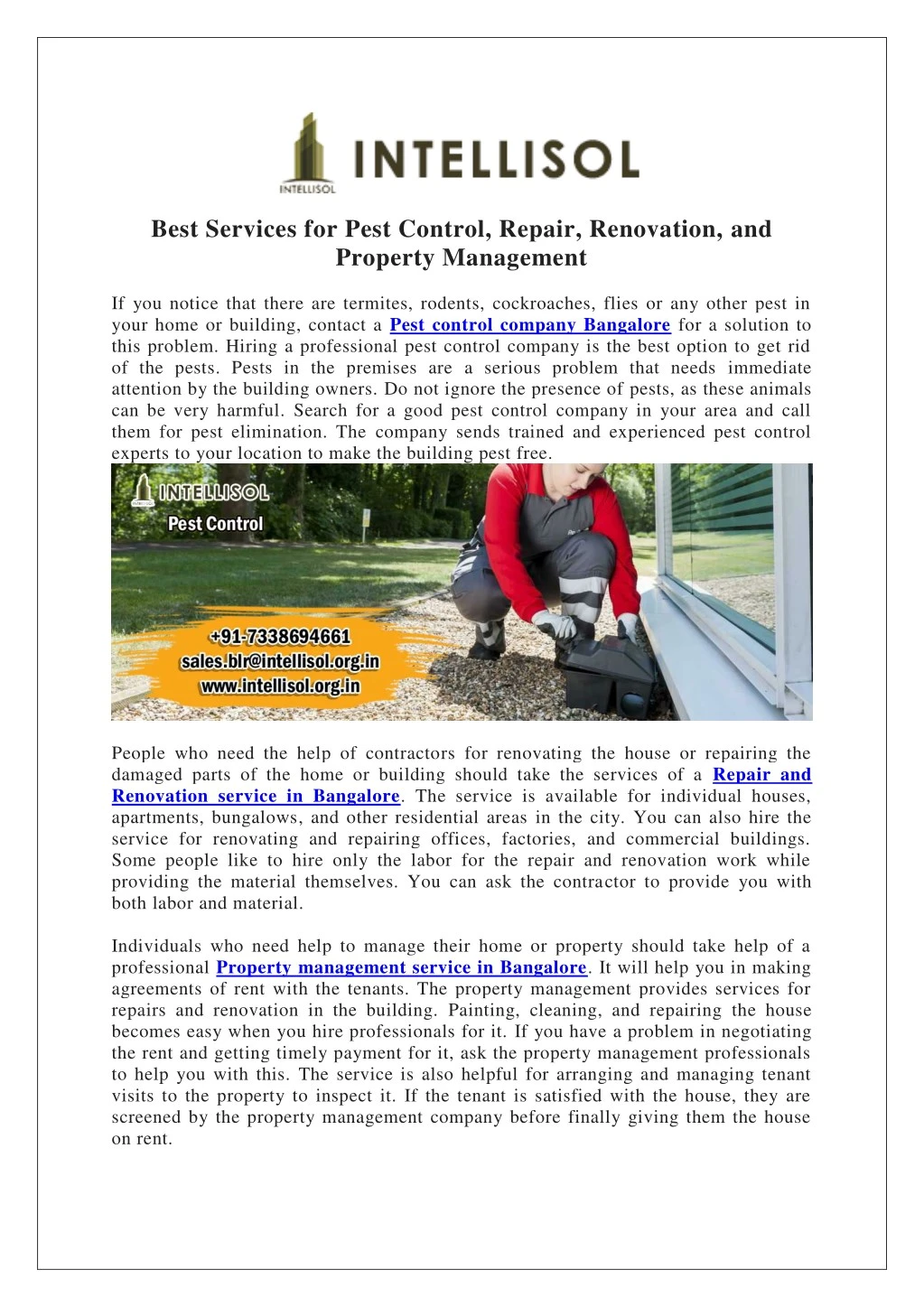 best services for pest control repair renovation