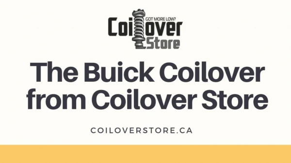 Choose The Buick Coilover from Coilover Store