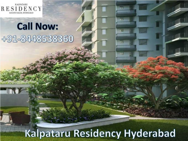 Kalpataru Residency Sanath Nagar buy apartments in Hyderabad