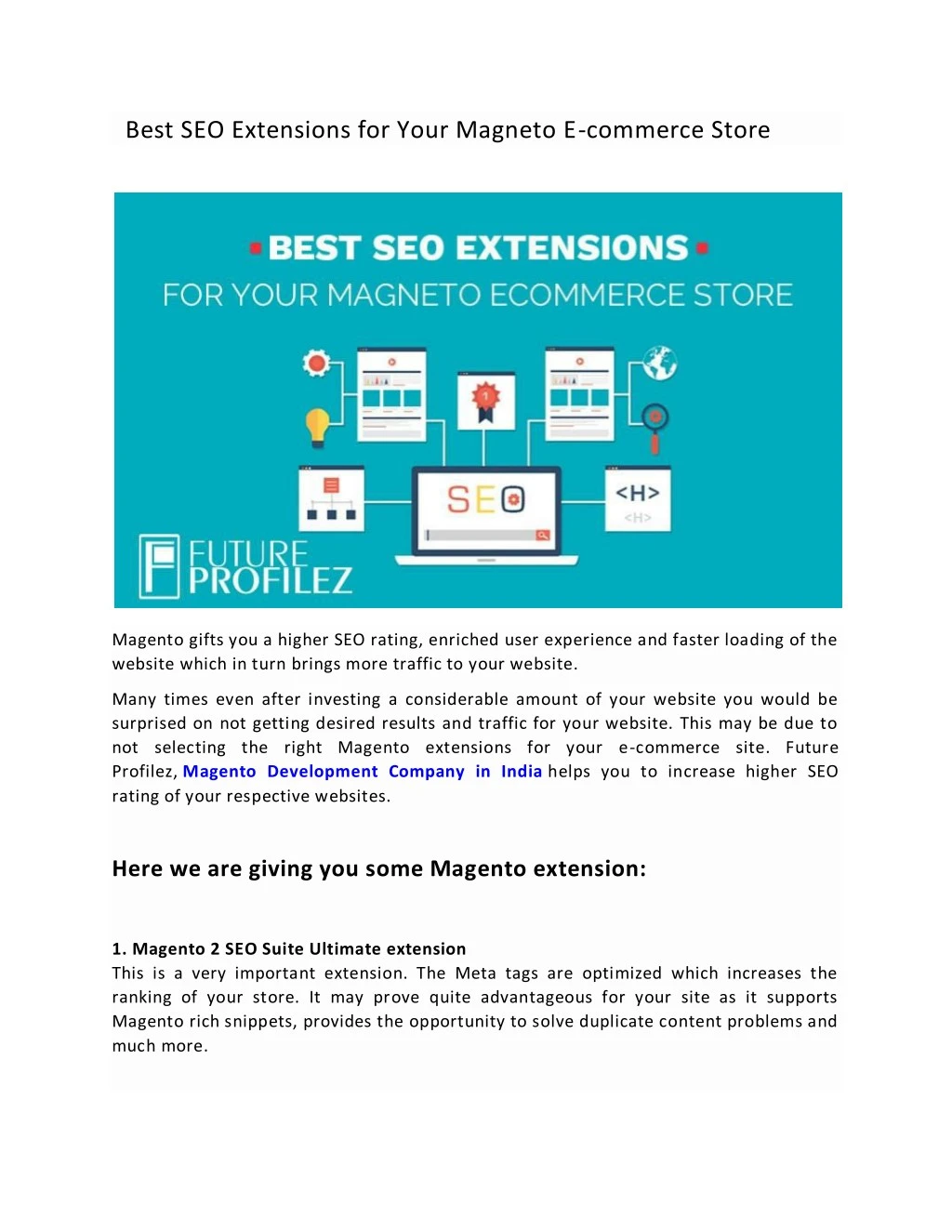 best seo extensions for your magneto e commerce