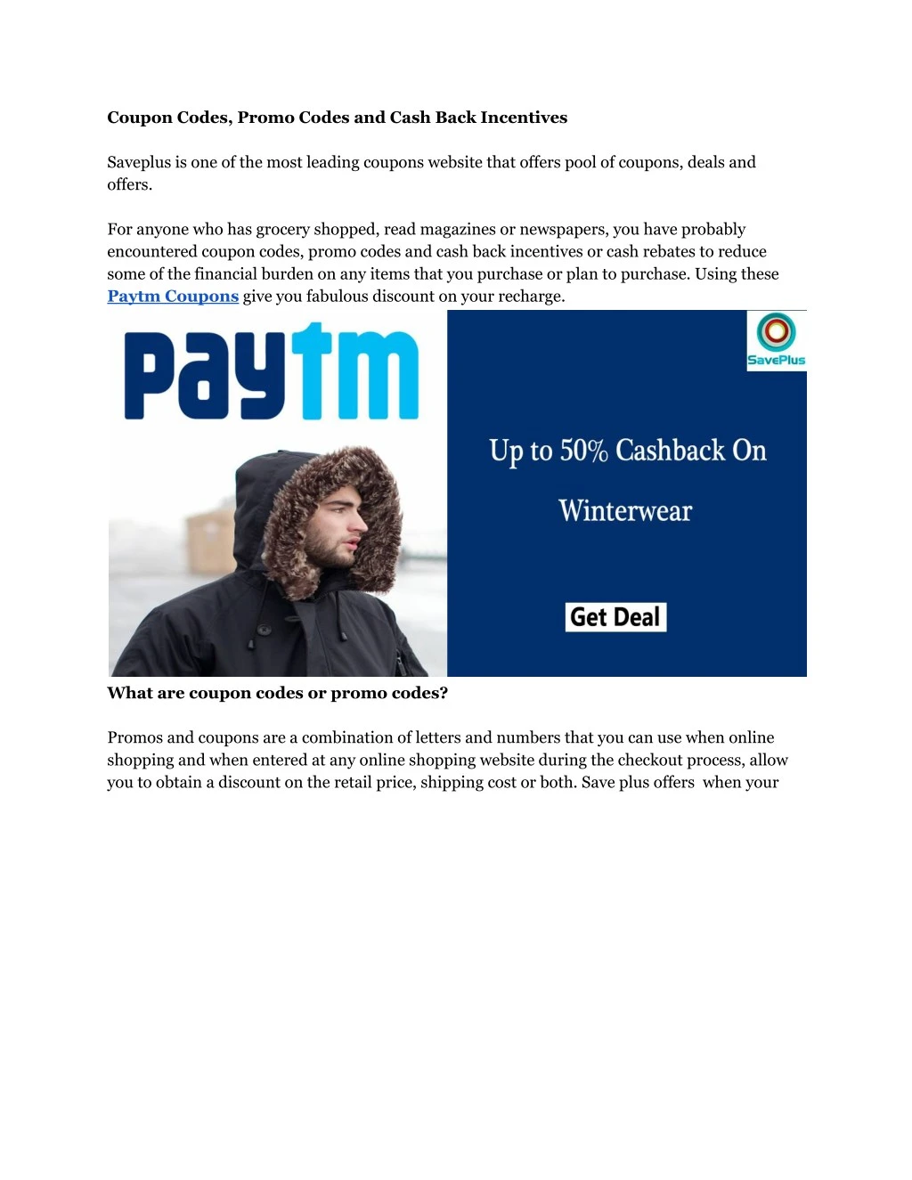 coupon codes promo codes and cash back incentives