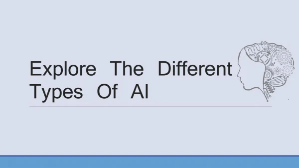 Explore The Different Types Of AI