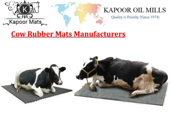 Cow Rubber Mats Manufacturers