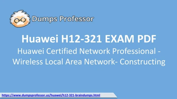 Latest Huawei Certification H12-321 | Huawei Exam Questions