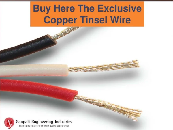 Buy Here the Exclusive Copper Tinsel Wire