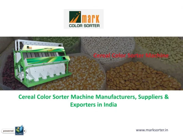 Cereal Color Sorter Machine Manufacturers