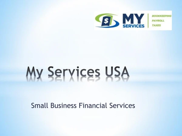 Small Business Financial Services | Advisory Services