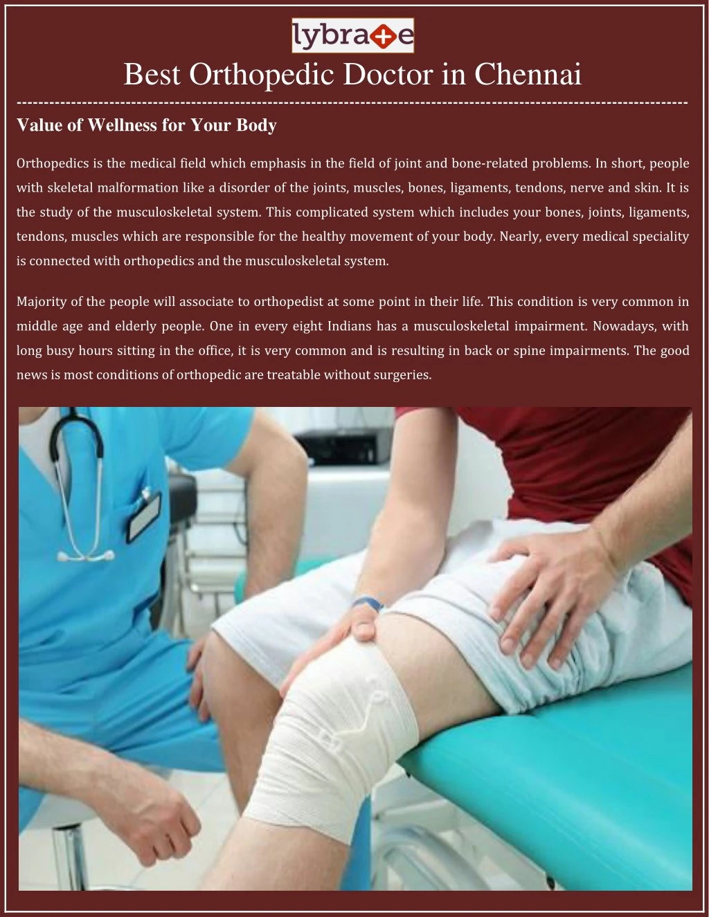 best orthopedic doctor in chennai value